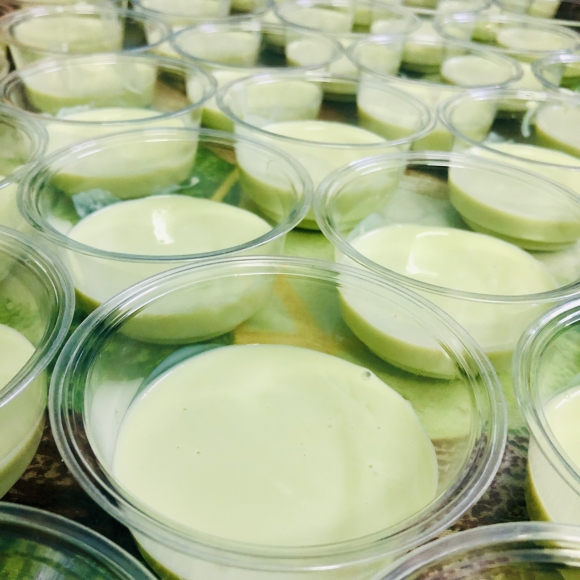 Tàu hũ Singapore vị matcha